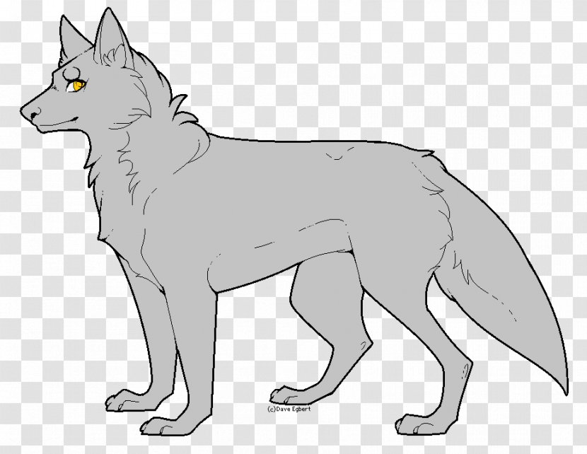 Red Fox Dog Breed Line Art White - Tail Transparent PNG