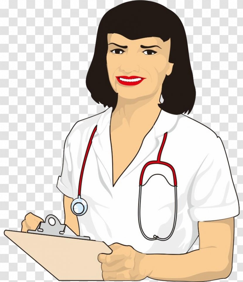 Klinik Omadi Medika Physician Cartoon Nurse - Frame - Female Doctor Transparent PNG