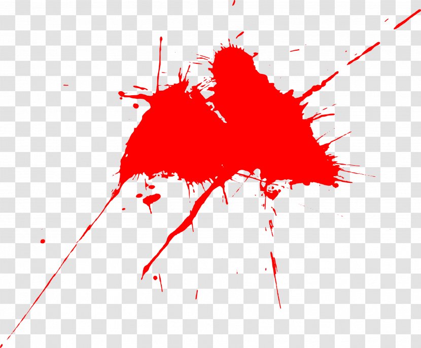 Red Color - Flower - Painting Transparent PNG