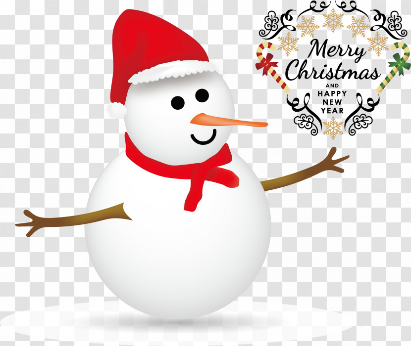 Merry Christmas Happy New Year Transparent PNG