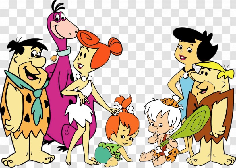Fred Flintstone Pebbles Flinstone Wilma Animation Cartoon - Silhouette - Flintstones Transparent PNG