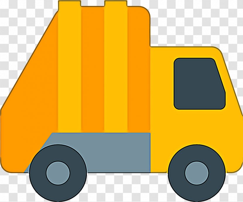 Mode Of Transport Motor Vehicle Yellow - Garbage Truck Rolling Transparent PNG