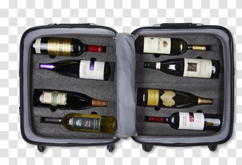 Wine Air Travel Suitcase Bottle Baggage - Hand Luggage Transparent PNG