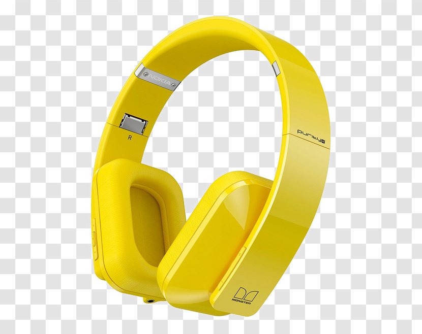 Headphones Digital Data Headset - Bluetooth - Yellow Transparent PNG