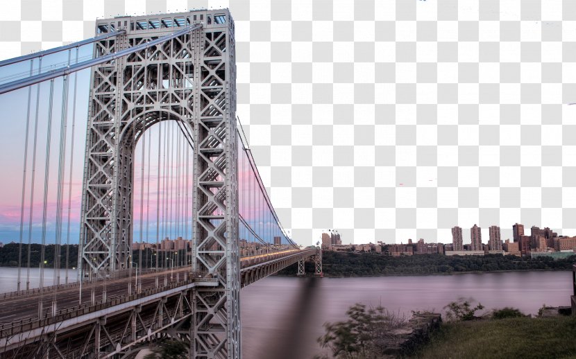 Manhattan George Washington Bridge Washington, D.C. Hudson River - Niuyueqiaozhi Transparent PNG