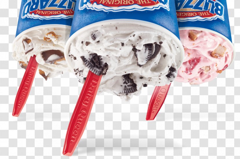 Dairy Queen Ice Cream Sundae Banana Split Milk - Blizzard Transparent PNG