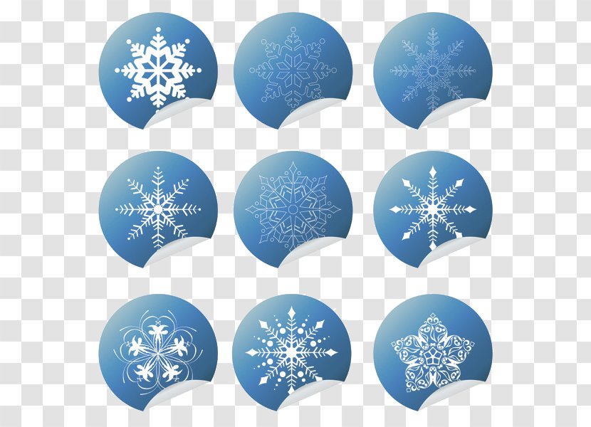Snowflake Euclidean Vector - Blue - Weather Icon Material Transparent PNG