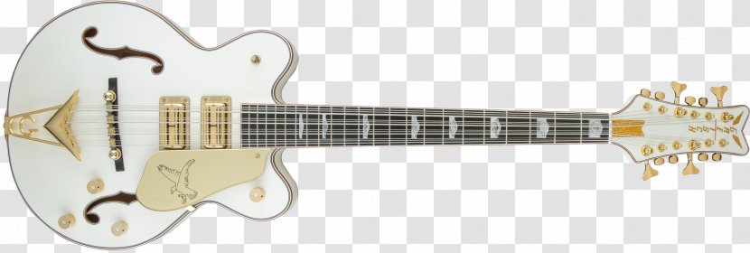 Gretsch White Falcon Electric Guitar Bass - Body Jewelry Transparent PNG