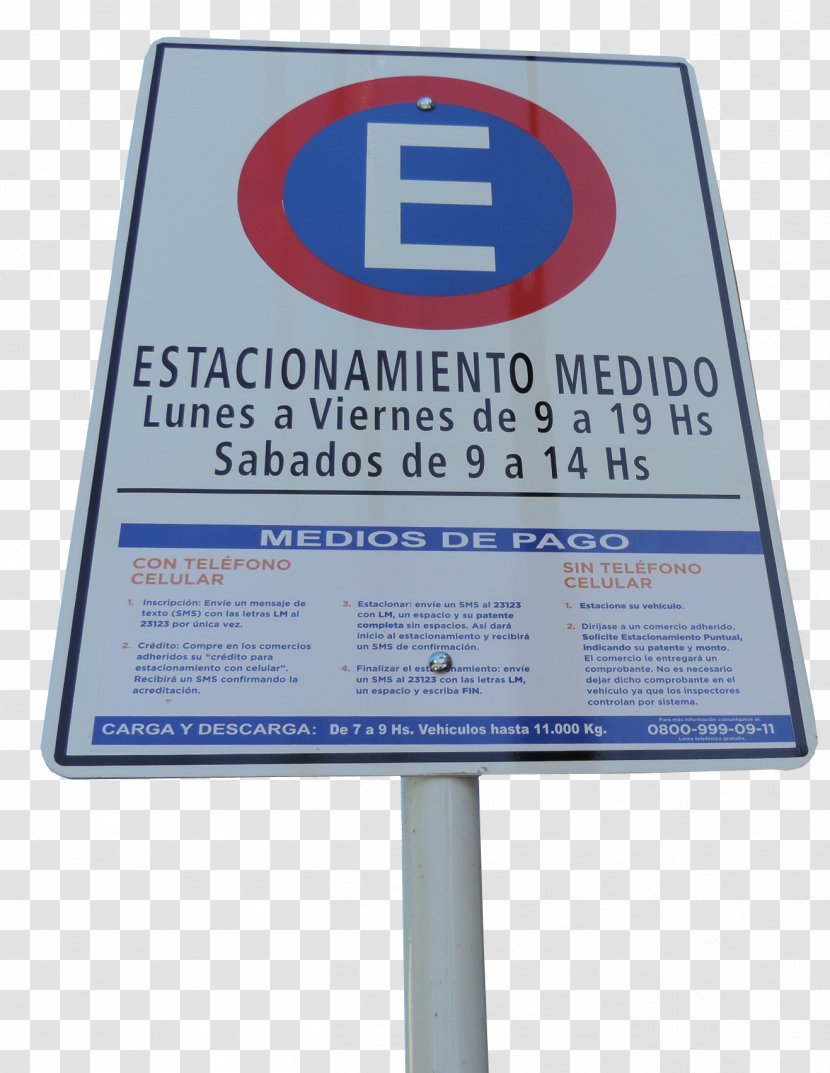 Parking Meter Letrero San Justo Road Traffic Control - La Matanza Partido - Cartel Transparent PNG