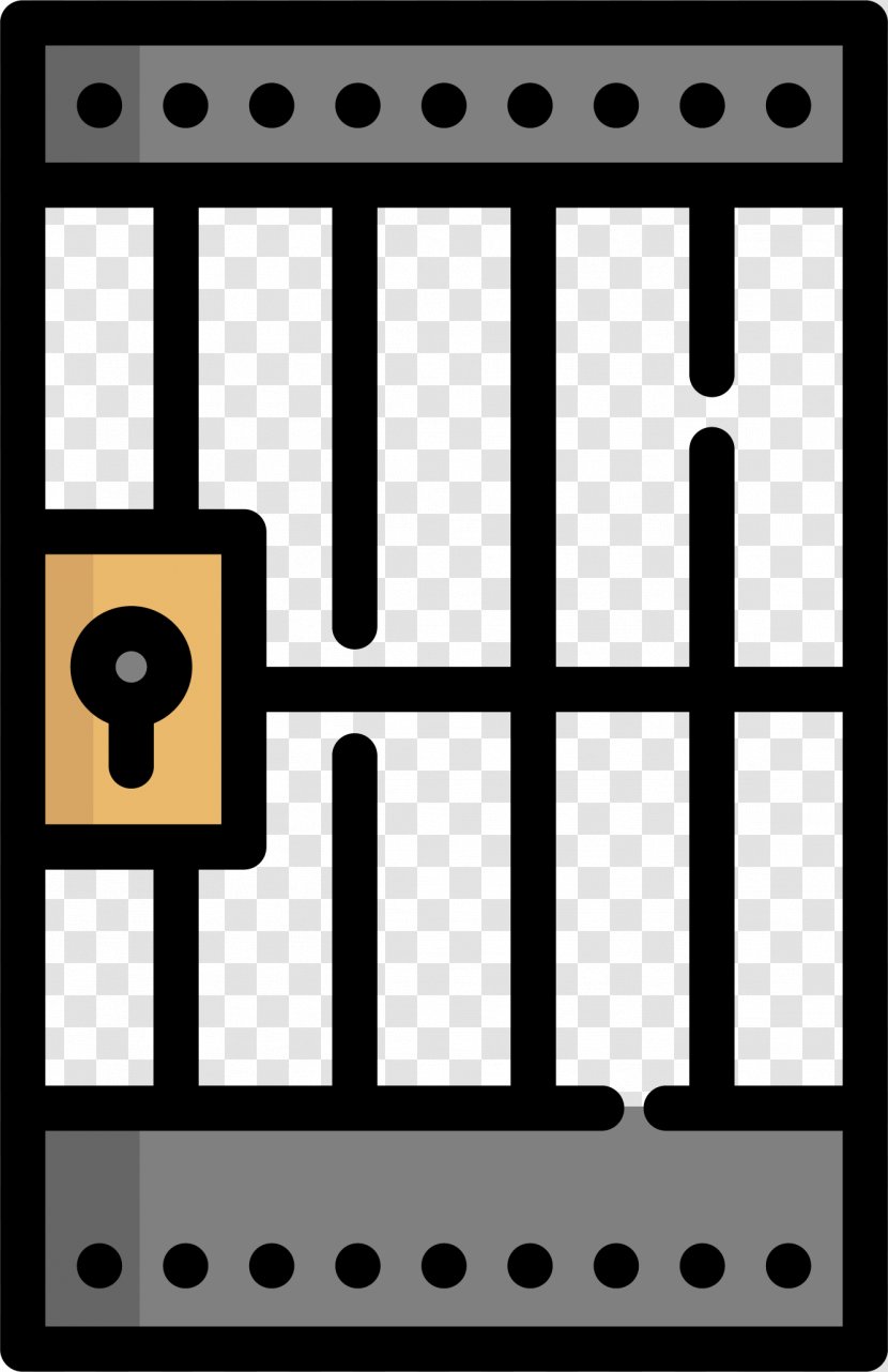Prison Police Station No U3067 Icon - Wo - Cartoon Iron Gate Transparent PNG