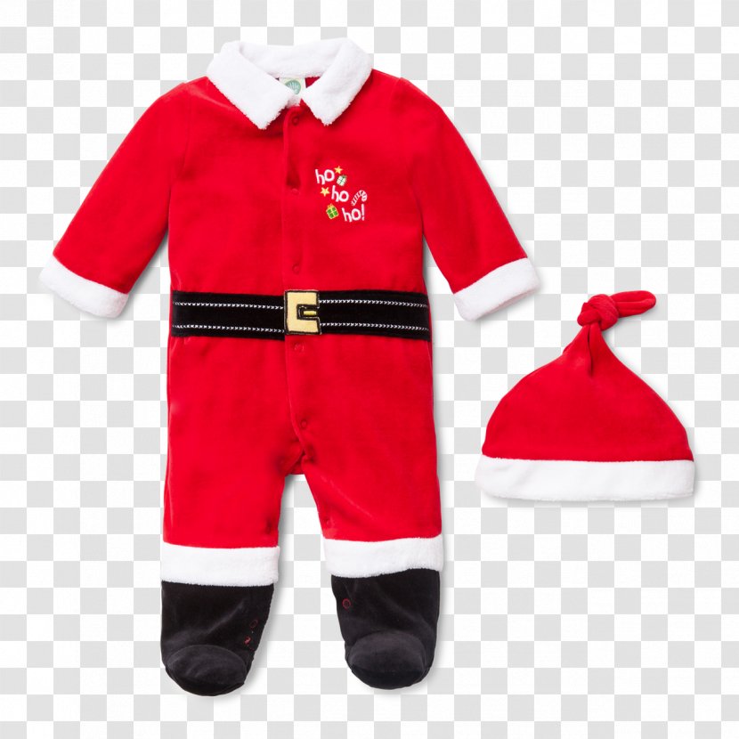 Santa Claus Christmas Infant Boy Pajamas - Jersey - Cloths Transparent PNG