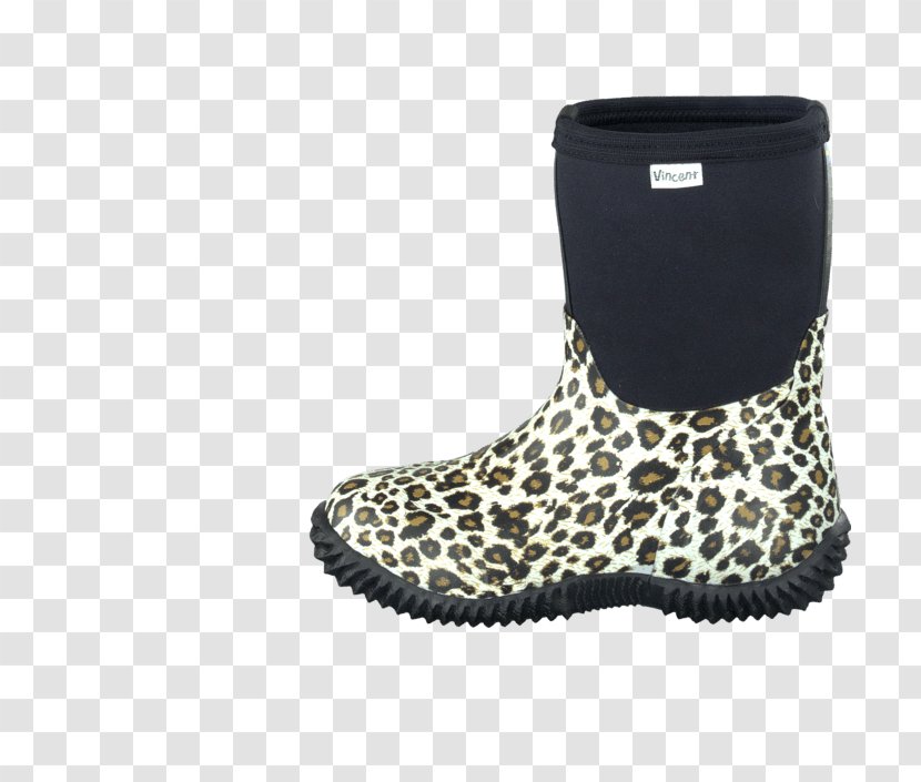 Leopard Snow Boot Shoe Wellington - Walking Transparent PNG