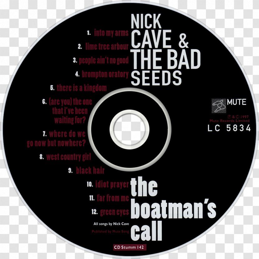The Boatman's Call Nick Cave Phonograph Record LP STXE6FIN GR EUR - Pop Rock - Boatman Transparent PNG