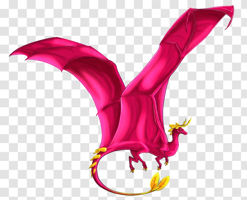 Magenta Dragon Purple Legendary Creature Character - Wing - Ink Transparent PNG