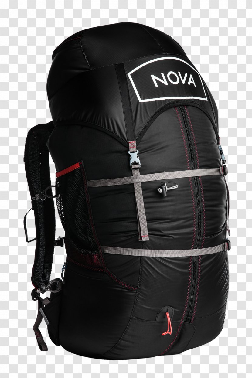 Backpack Paragliding Climbing Harnesses Mountaineering Nova - Black Transparent PNG