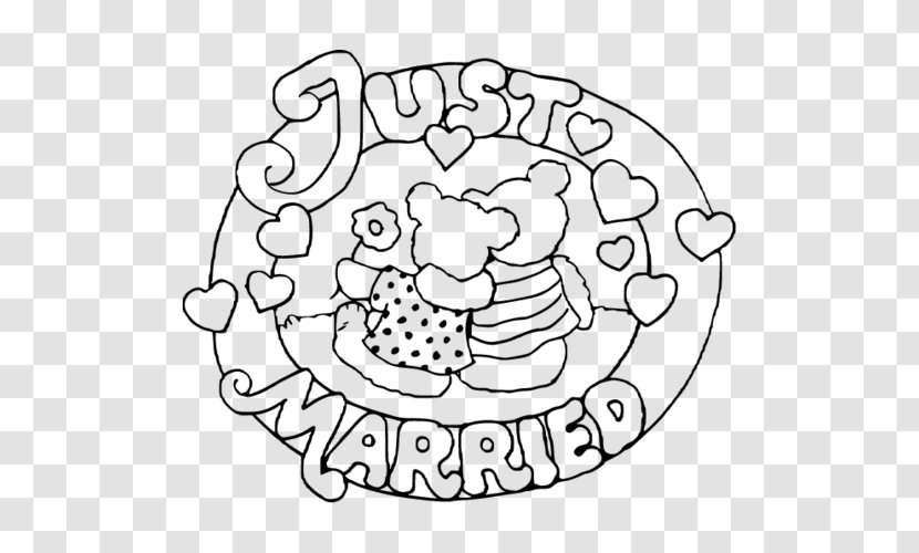 Coloring Book Wedding Child Marriage - Silhouette Transparent PNG