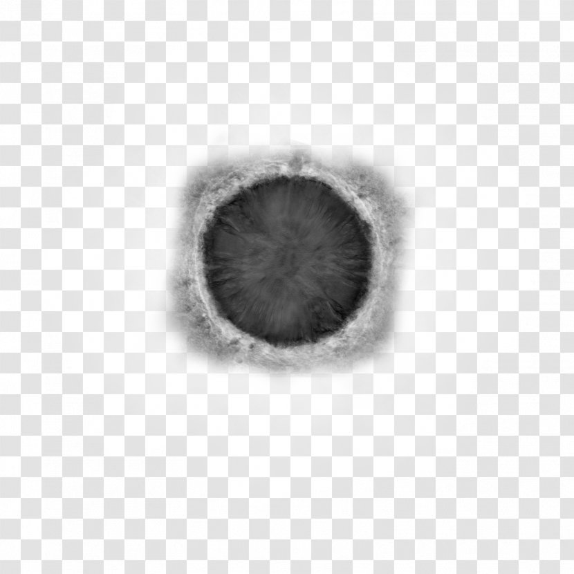 Brush Impact Crater - Black And White - Planet Transparent PNG