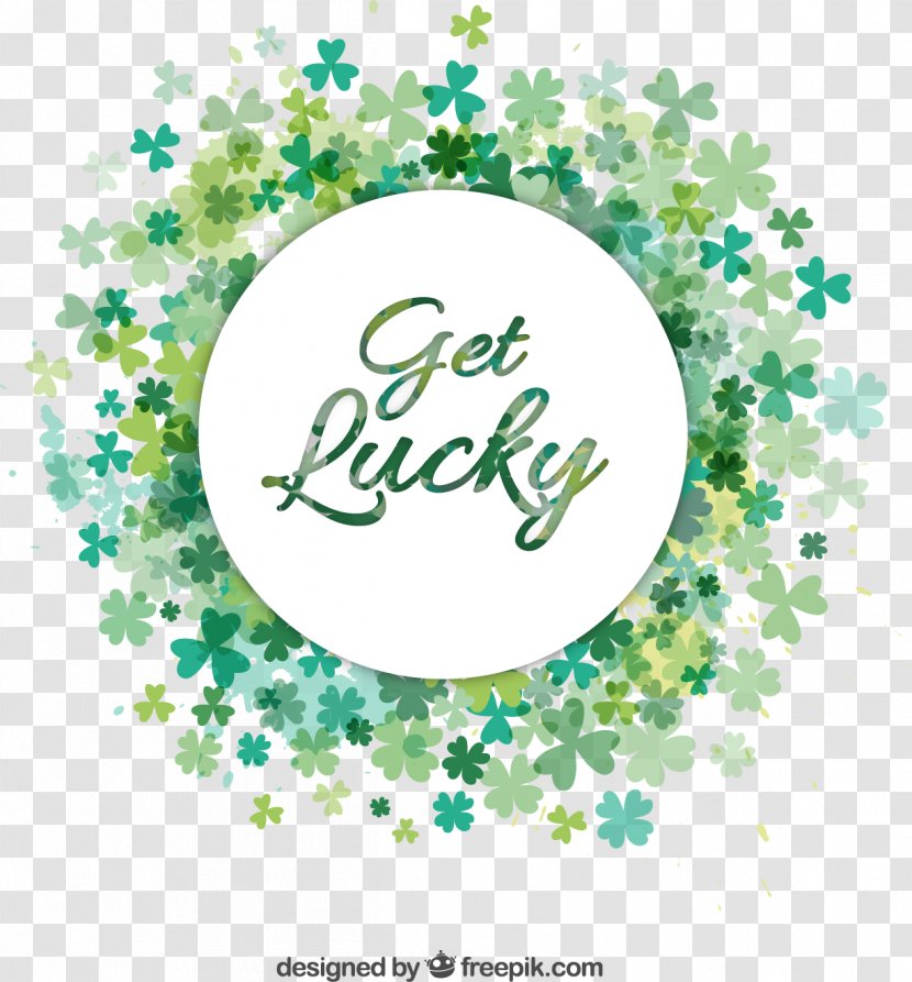 Luck Euclidean Vector Four-leaf Clover - Greeting Note Cards - Circle Transparent PNG