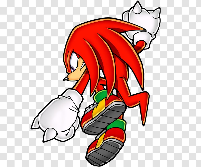 Knuckles The Echidna Sonic & Amy Rose Rouge Bat Tails - Art - Hedgehog Transparent PNG