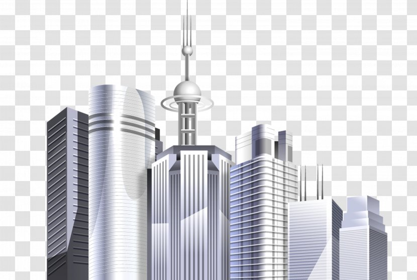 Skyscraper Metropolis Air Conditioner - Highrise Building - City ​​building Transparent PNG