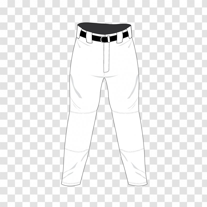 White Pants Sleeve - Black And - High-end Men's Clothing Accessories Borders Transparent PNG