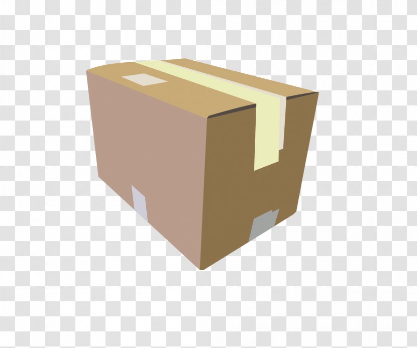 Paper Cardboard Box Illustration - Kraft - Material Cartoon Transparent PNG