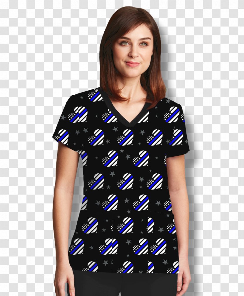 Grey's Anatomy Scrubs Top Uniform Neckline - Nursing - Fabric Style Pattern Transparent PNG
