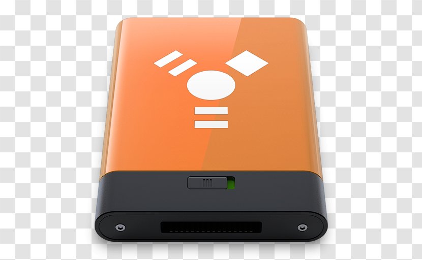Smartphone Electronic Device Gadget Multimedia - Hard Drives - Orange Firewire W Transparent PNG