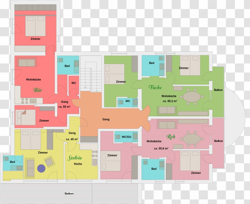 Haus Tschenett House Apartment Floor Plan Vacation Rental - Area Transparent PNG