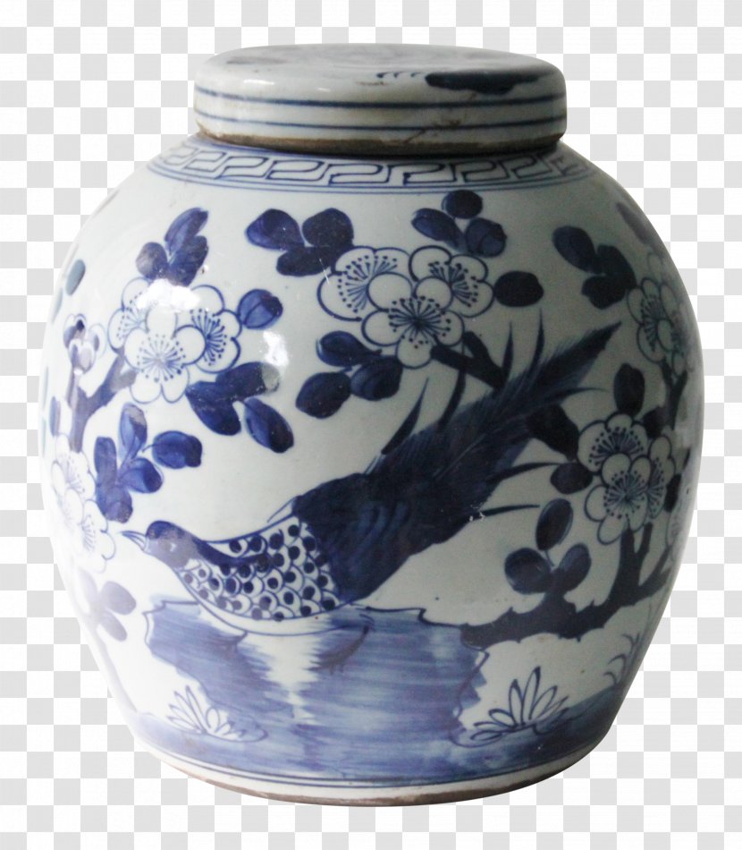 Blue And White Pottery Vase Ceramic Cobalt - Artifact - The Porcelain Transparent PNG