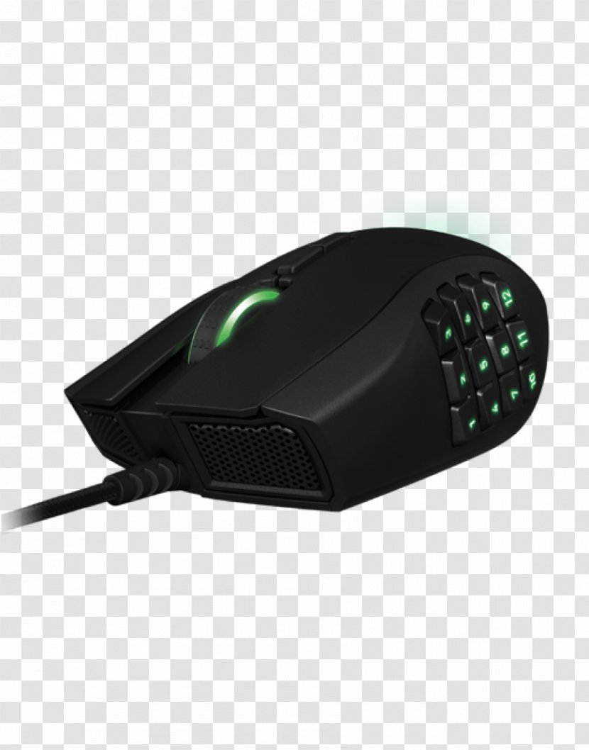 Computer Mouse Razer Naga Video Game Inc. Massively Multiplayer Online - Electronic Device Transparent PNG