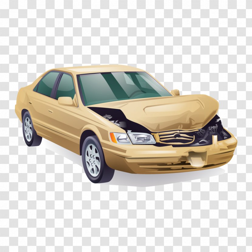 Car Traffic Collision Clip Art - Hood - Vector Accident Transparent PNG