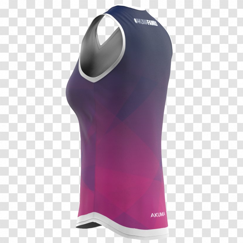 Sleeveless Shirt Gilets - Purple - Netball Court Transparent PNG