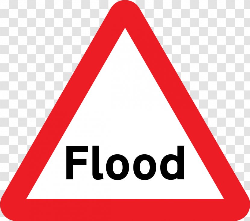 Flood Warning Sign Traffic Royalty-free - Area Transparent PNG
