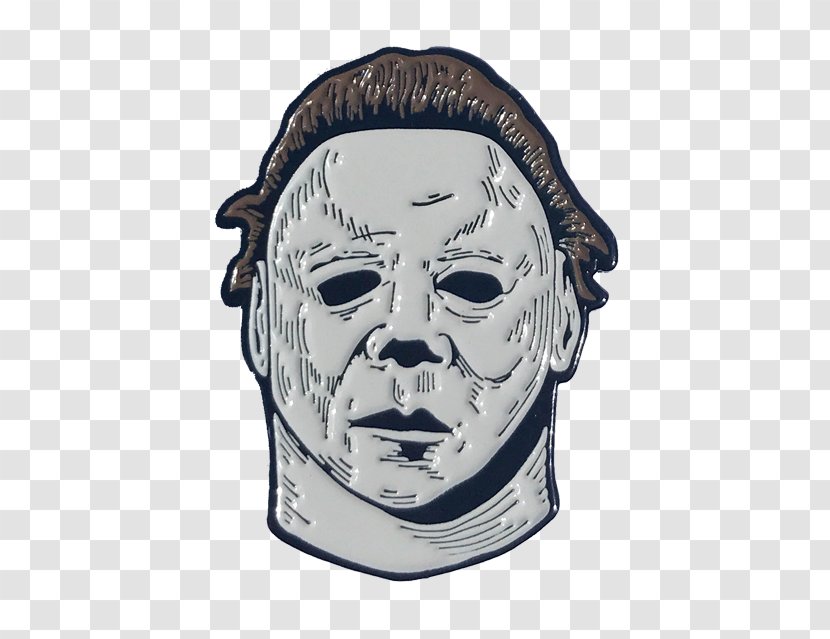 Michael Myers Mask Halloween Lapel Pin Horror - The Shining Danny Transparent PNG