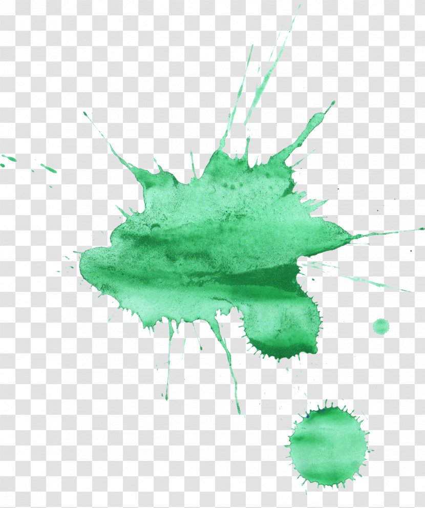 Watercolor Painting - Green - Water Color Transparent PNG