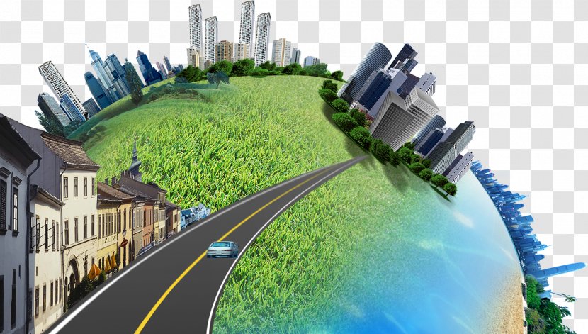 Earth Road Building Highway - Leisure - Creative Transparent PNG