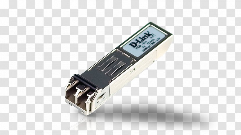 Small Form-factor Pluggable Transceiver Gigabit Interface Converter Multi-mode Optical Fiber Ethernet - Network Switch - Fibra Optica Transparent PNG