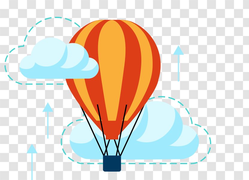 Flat Design Clip Art Balloon - Parachute - Summer Cookout Menu Transparent PNG