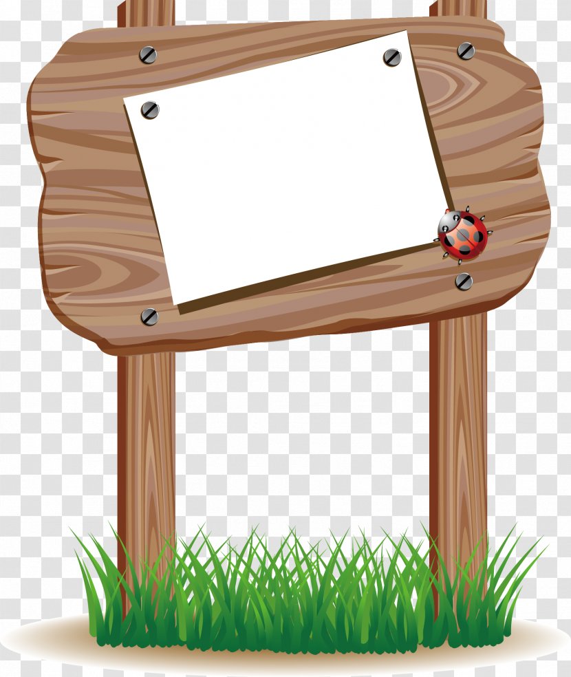 Seven Star Ladybug Grass To Draw - Furniture - Wood Transparent PNG