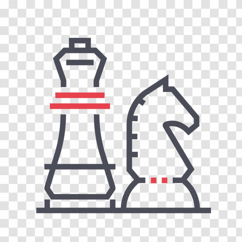 Chess Strategy Knight - Text Transparent PNG