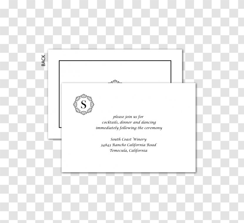 Paper Line Font - Text - Formal Invitation Transparent PNG