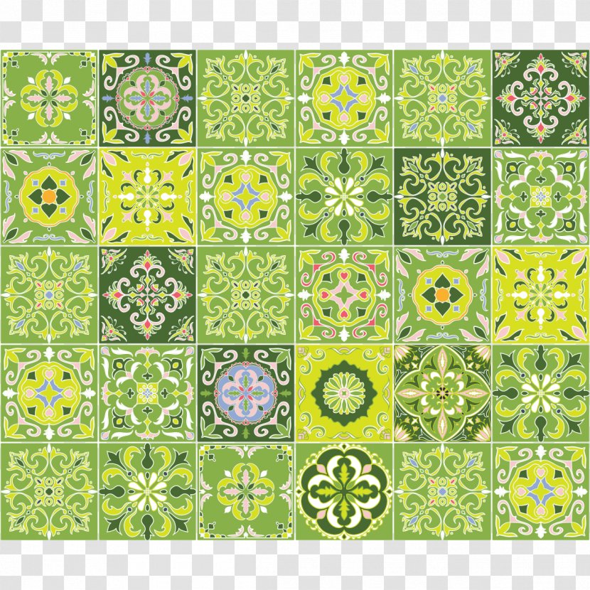 Place Mats Line Textile Green Symmetry - Material Transparent PNG