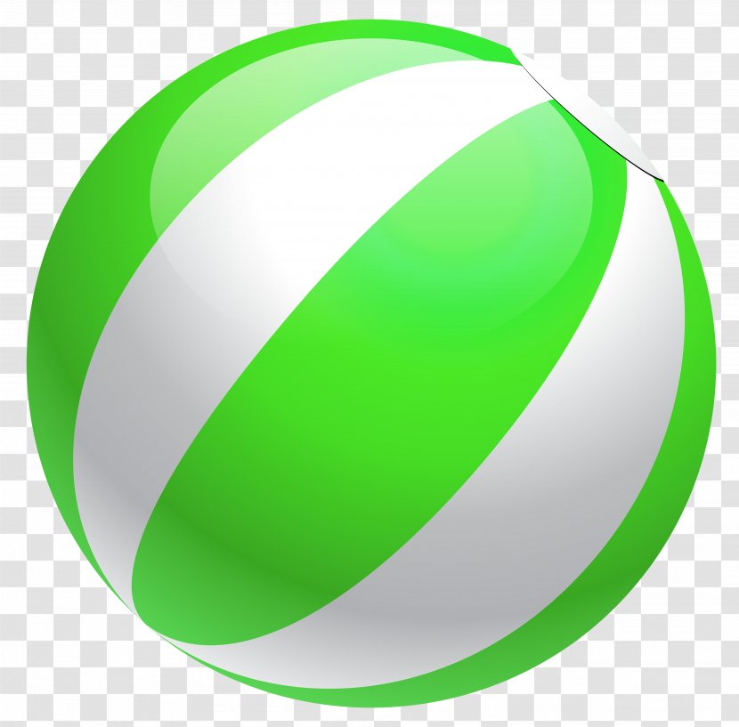 Clip Art - Beach - Transparent Green Ball Clipart Transparent PNG