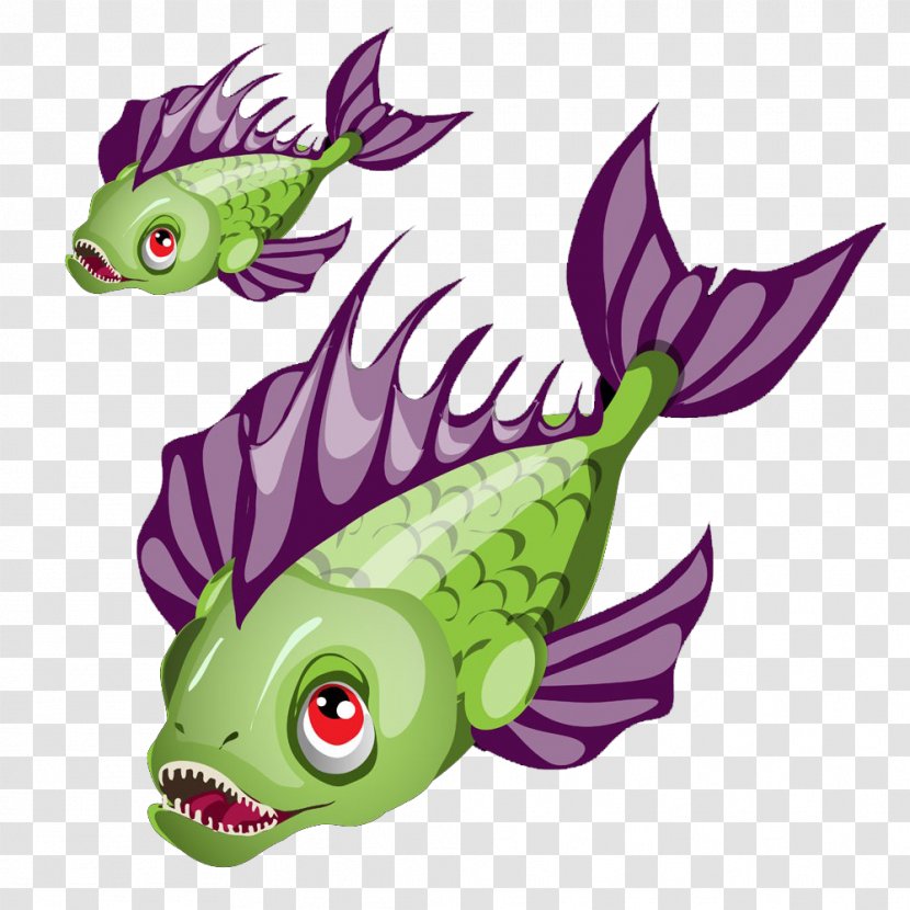 Piranha Vector Graphics Stock Illustration Fish - Dragon Transparent PNG
