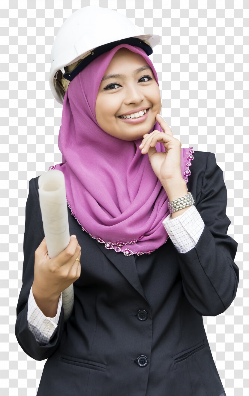 Woman Architect Photography Muslim - Veil Transparent PNG