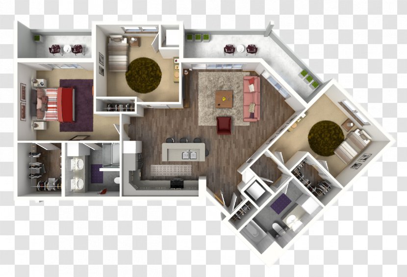 22 Slate Apartment House Renting Floor Plan - Studio Transparent PNG