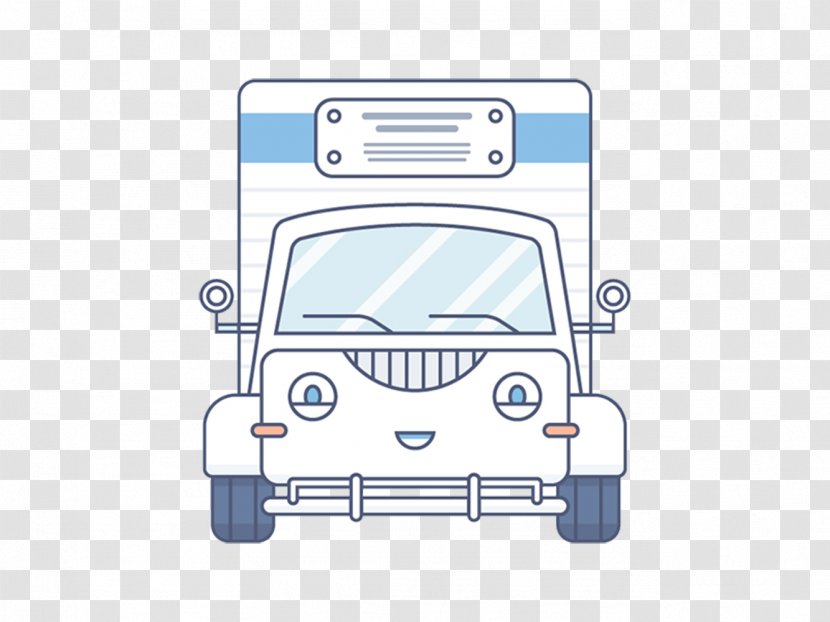 Cartoon Van Truck - Car - Creative Cute Little Transparent PNG