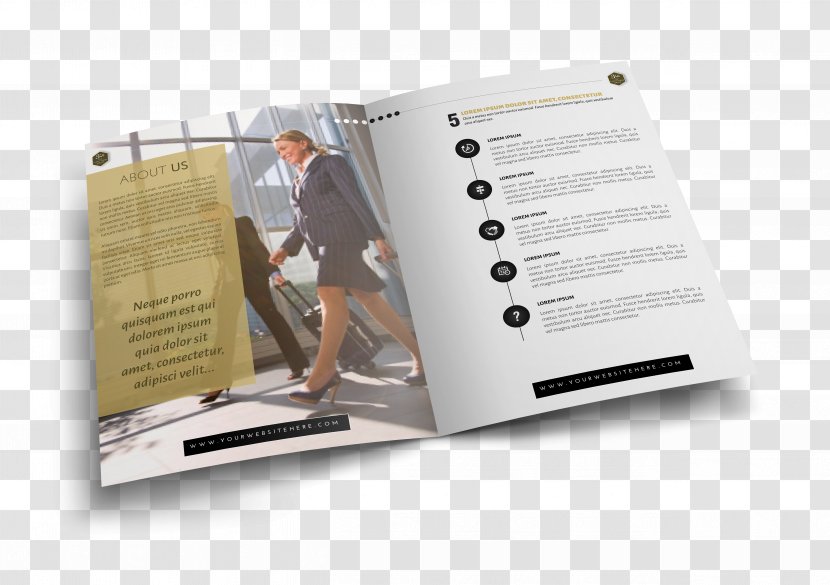 Brand Font - Bi Fold Brochure Transparent PNG