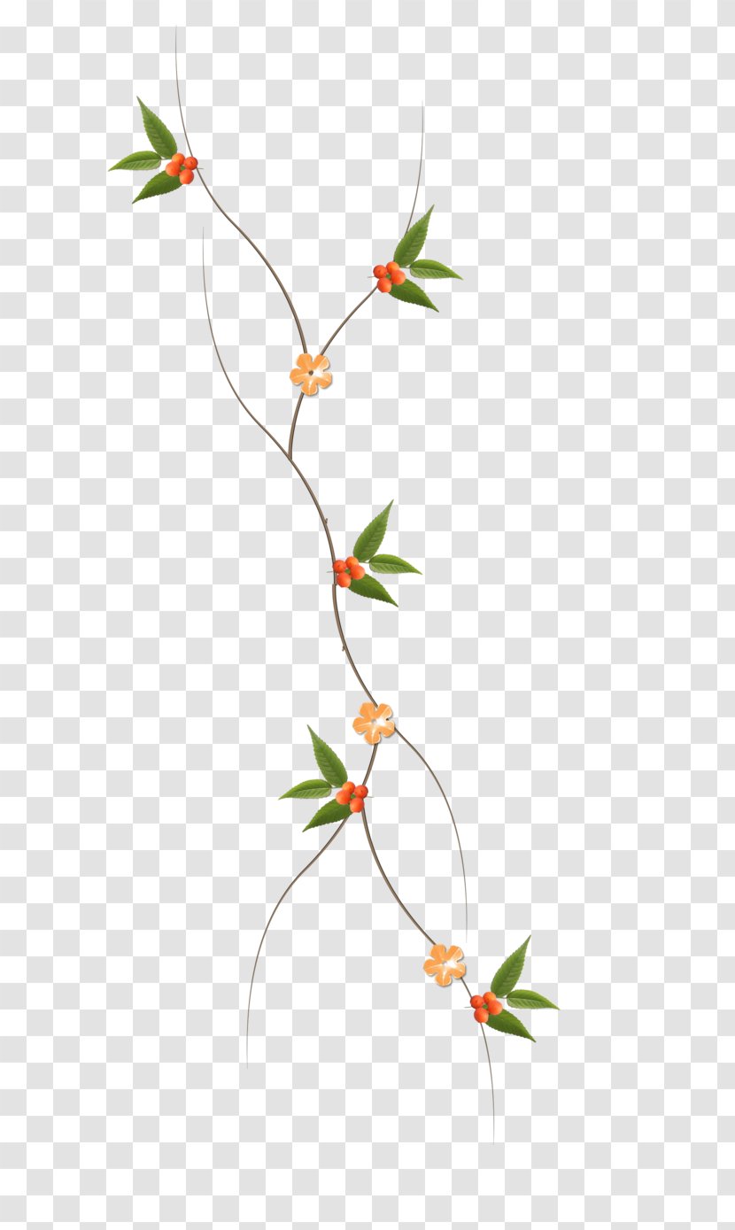 Twig Leaf Plant Stem Clip Art Design - Flowering - Photoshop Transparent PNG